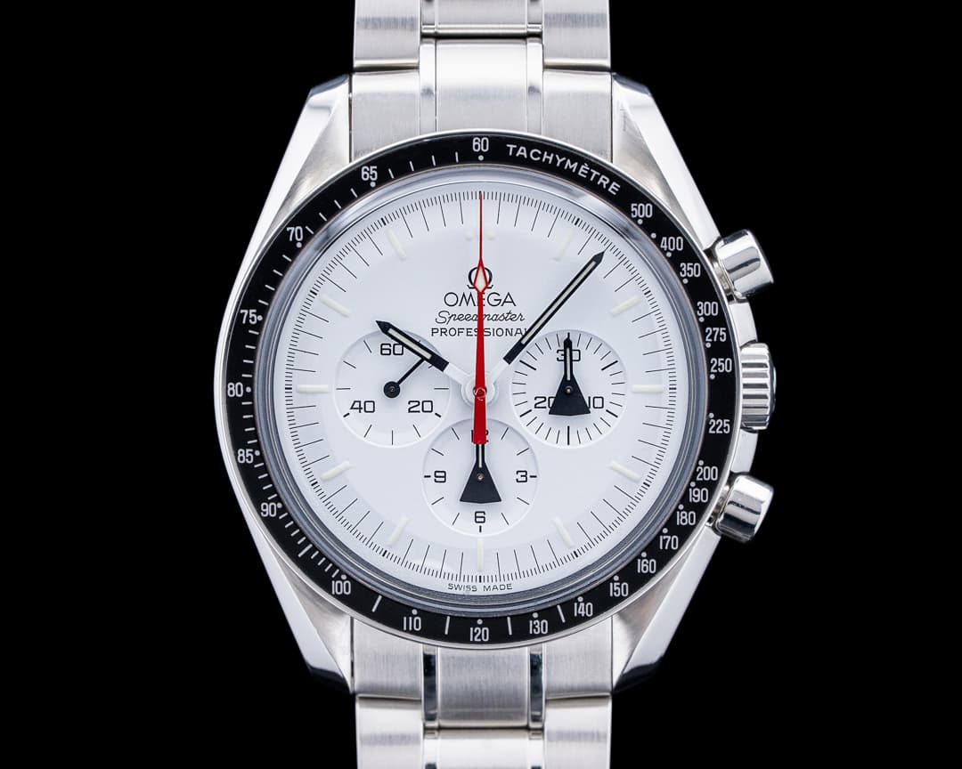 Omega Speedmaster Professional Moonwatch Alaska Project SS White Dial LIMITED