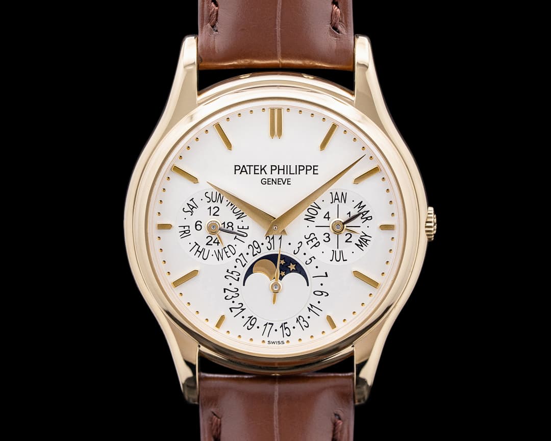 Patek Philippe 5140J Perpetual Calendar Grand Complications 18K Yellow Gold Silver Dial