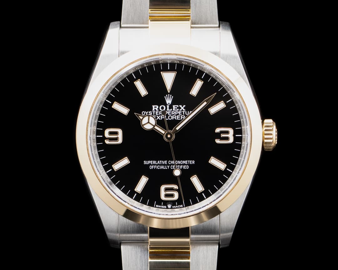 Rolex 124273 Explorer 36 SS / 18K YG Black Dial
