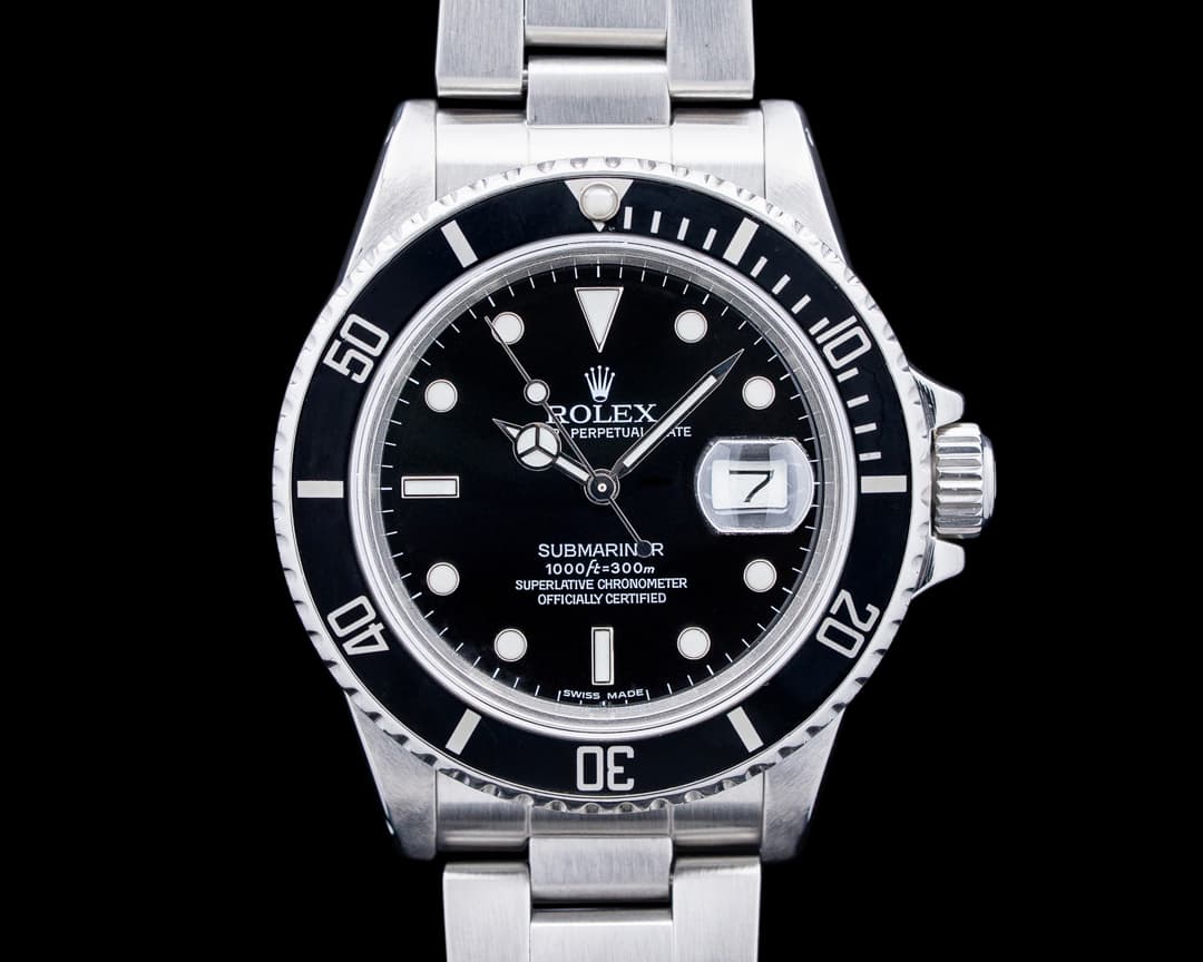 Rolex 16800 Submariner Date Stainless Steel Black Dial