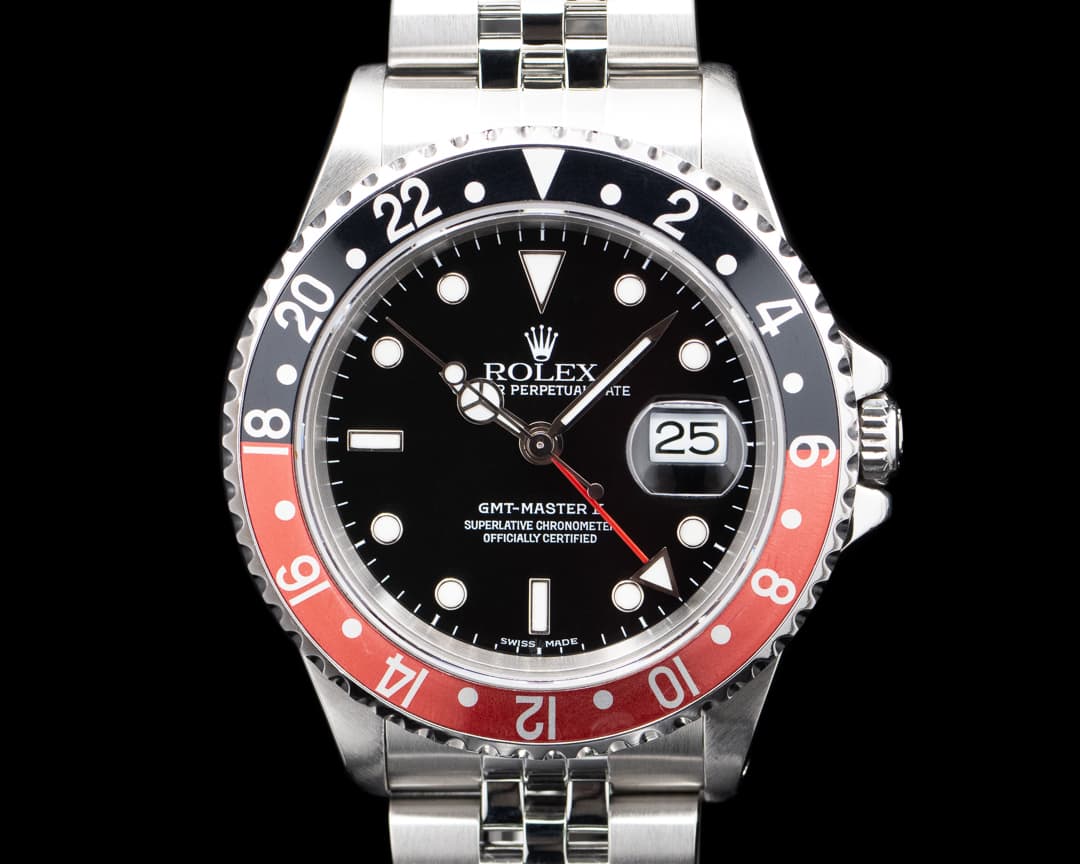 Rolex 16710 GMT-Master II Coke Bezel SS Black Dial Circa. 2000