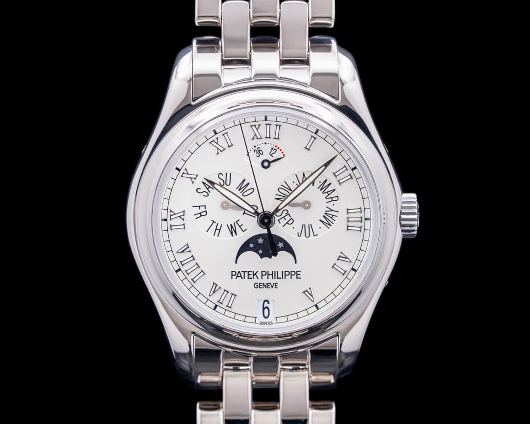 Image of Patek Philippe 5036/1G-017 Annual Calendar Moonphase 18K White Gold Silver Dial