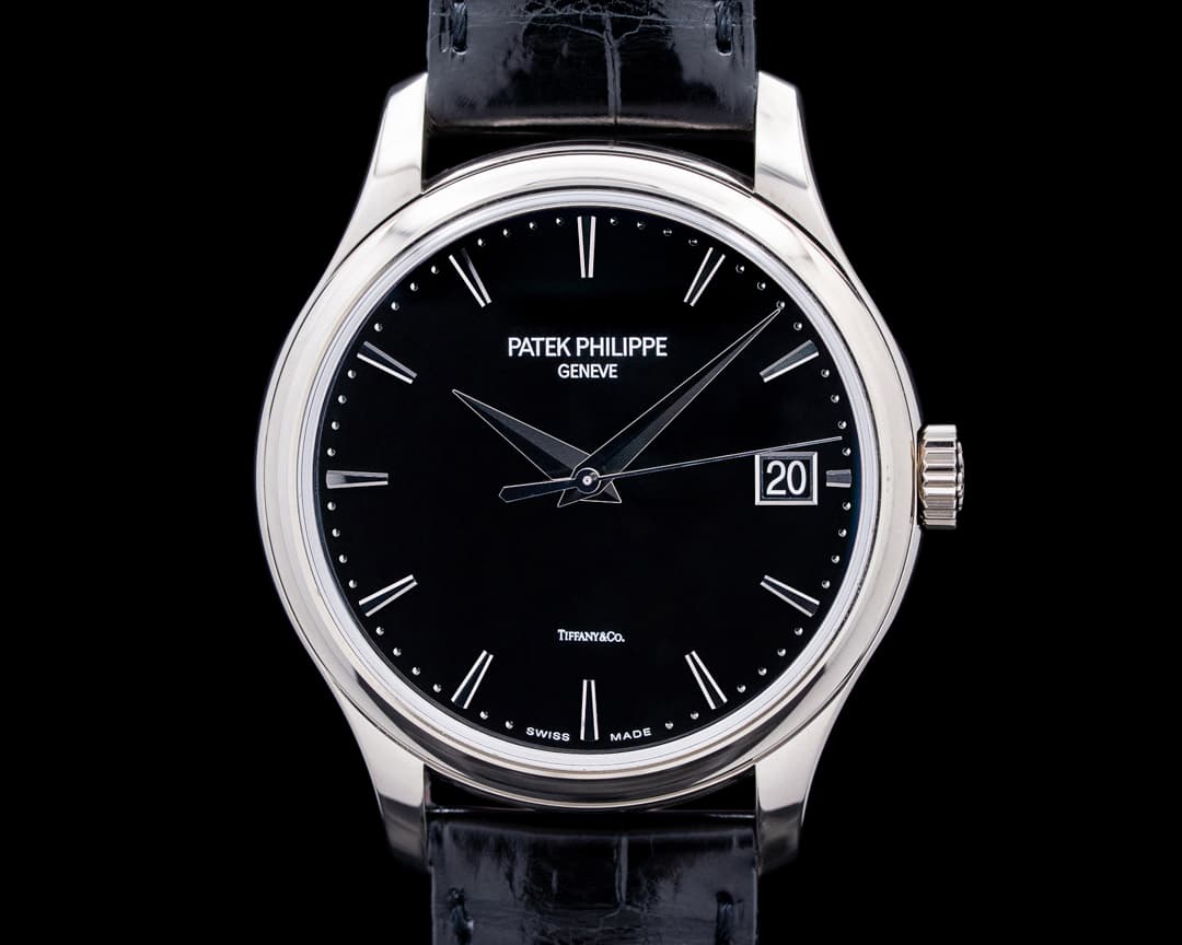 Patek Philippe 5227G Calatrava TIFFANY & CO." 18K White Gold Black Dial