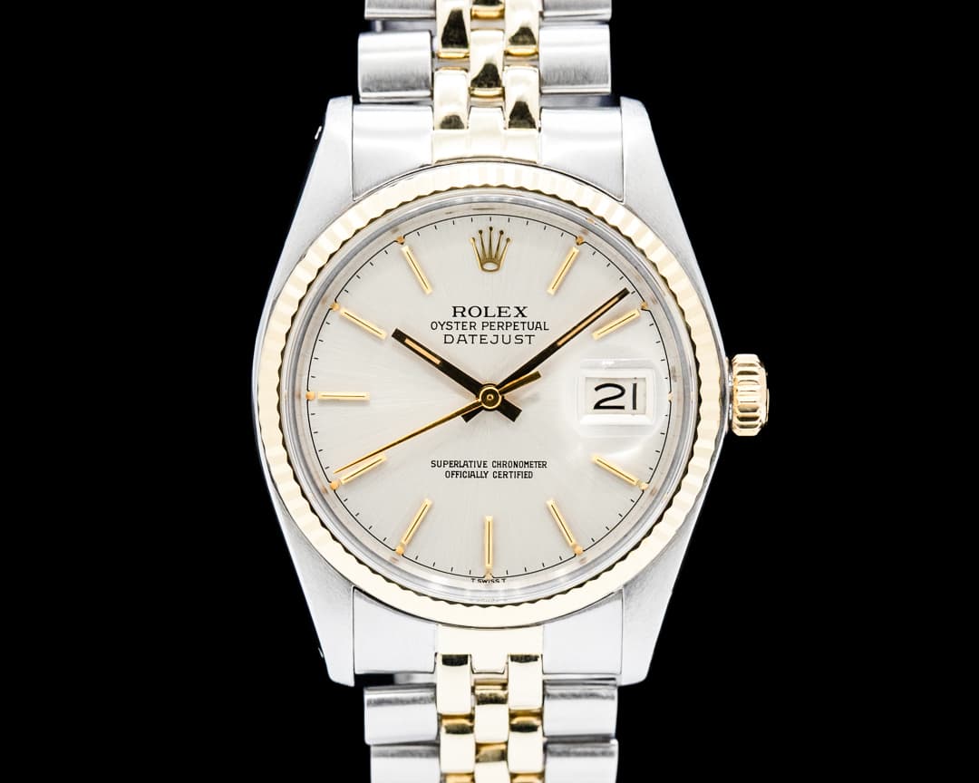 Image of Rolex 16013 Datejust 18K Yellow Gold / SS Silver Dial Circa. 1978