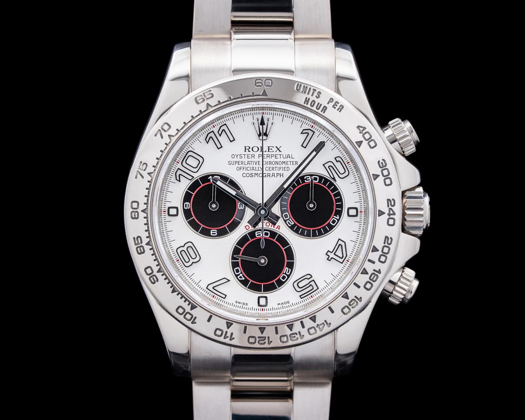 Rolex 116509 Daytona 18K White Gold Silver Racing Dial Circa. 2005