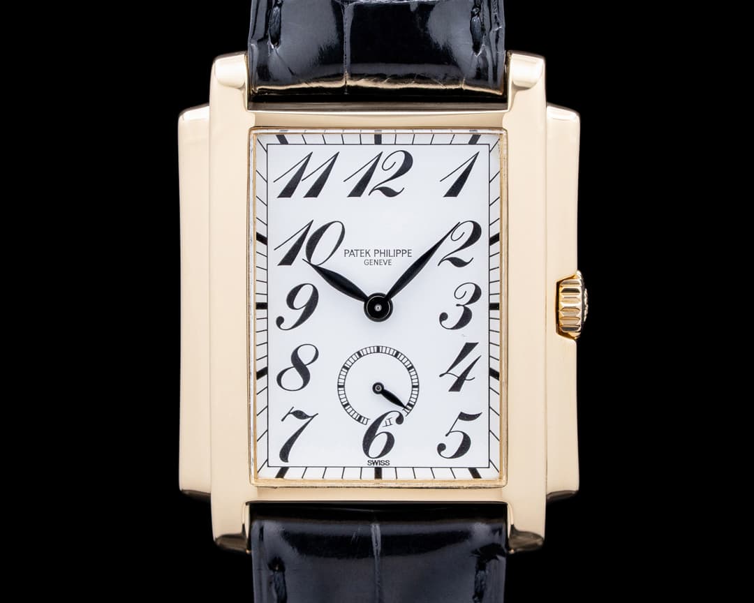 Patek Philippe 5024J Gondolo 18K Yellow Gold White Dial