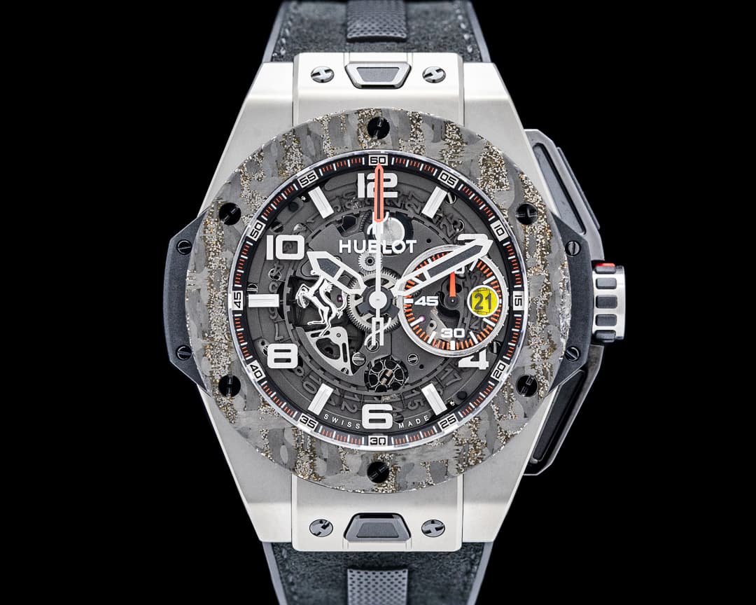 Image of Hublot Big Bang Unico Ferrari Titanium Carbon Skeleton Dial LIMITED