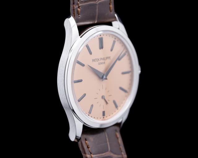 Patek Philippe 6196P-001 Calatrava Platinum Salmon Dial 2025 6196P-001 ...