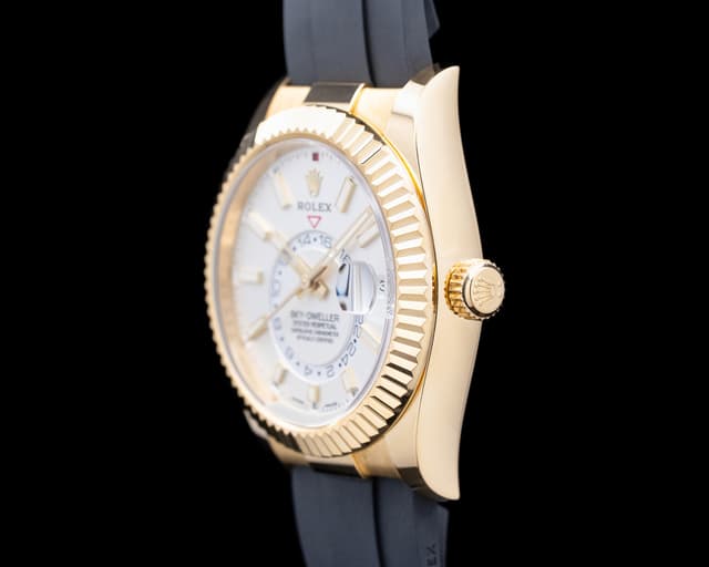 Rolex 326238 Sky Dweller 18K Yellow Gold Silver Dial 326238 for Sale ...