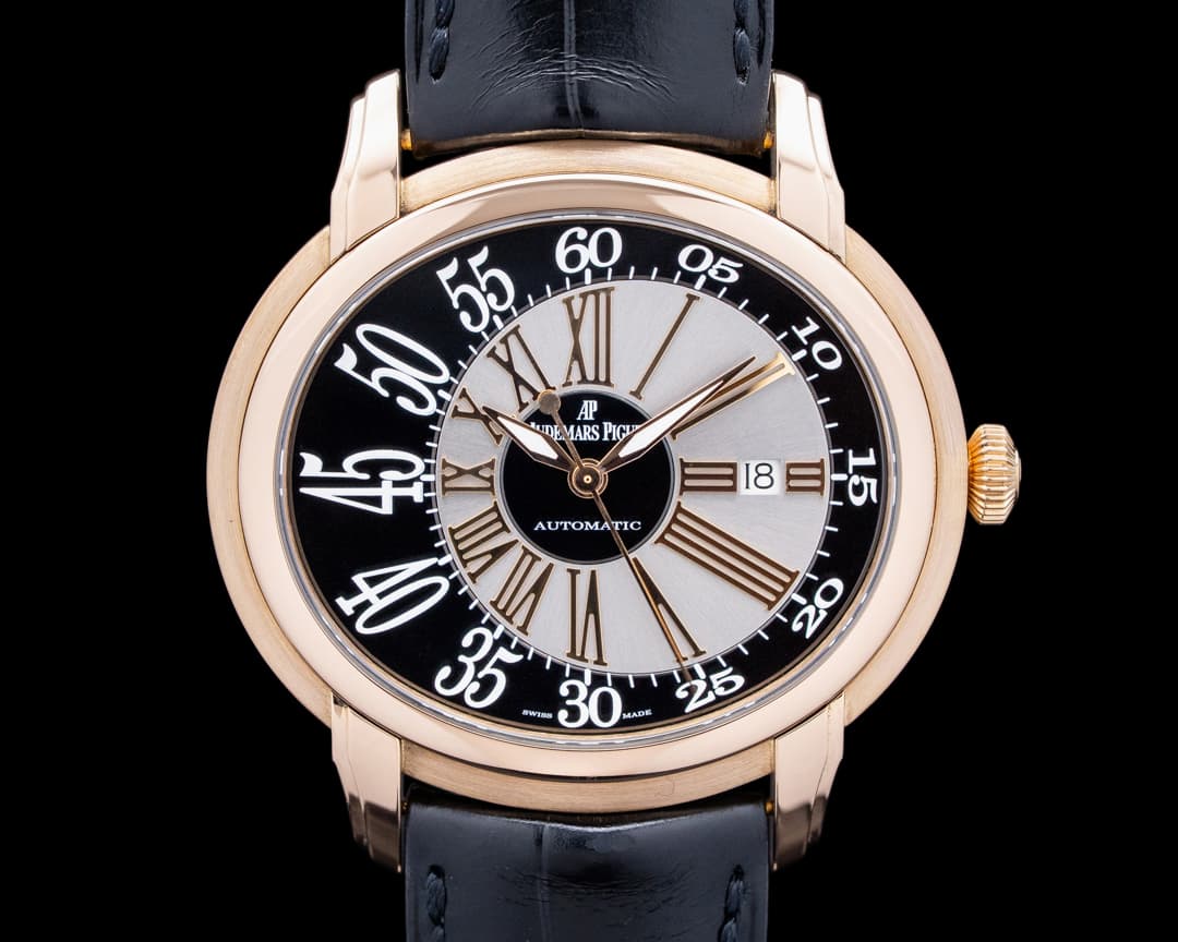 Audemars Piguet 15320OR Millenary 18K Rose Gold Black Dial