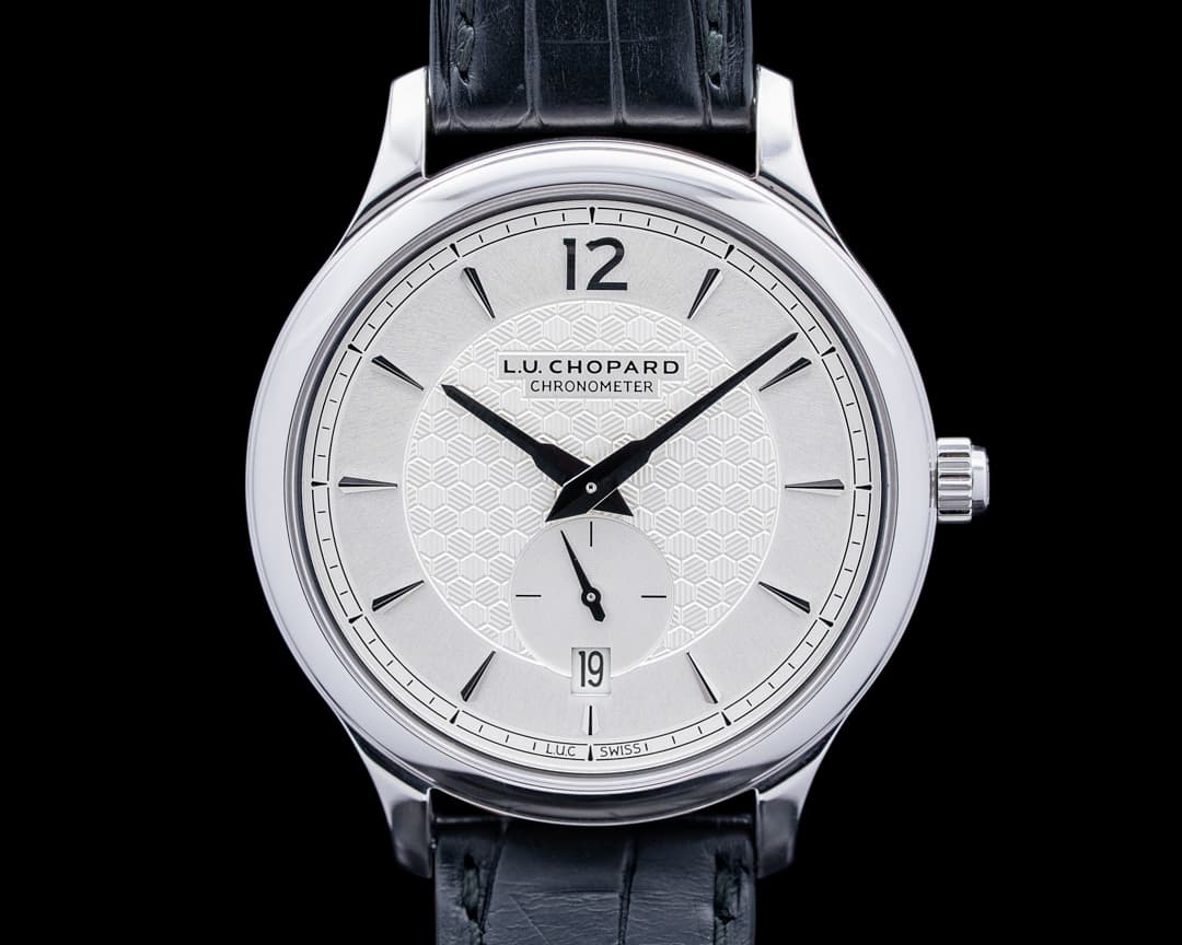 Chopard L.U.C XPS 1860 Officer 18K White Gold Silver Dial LIMITED