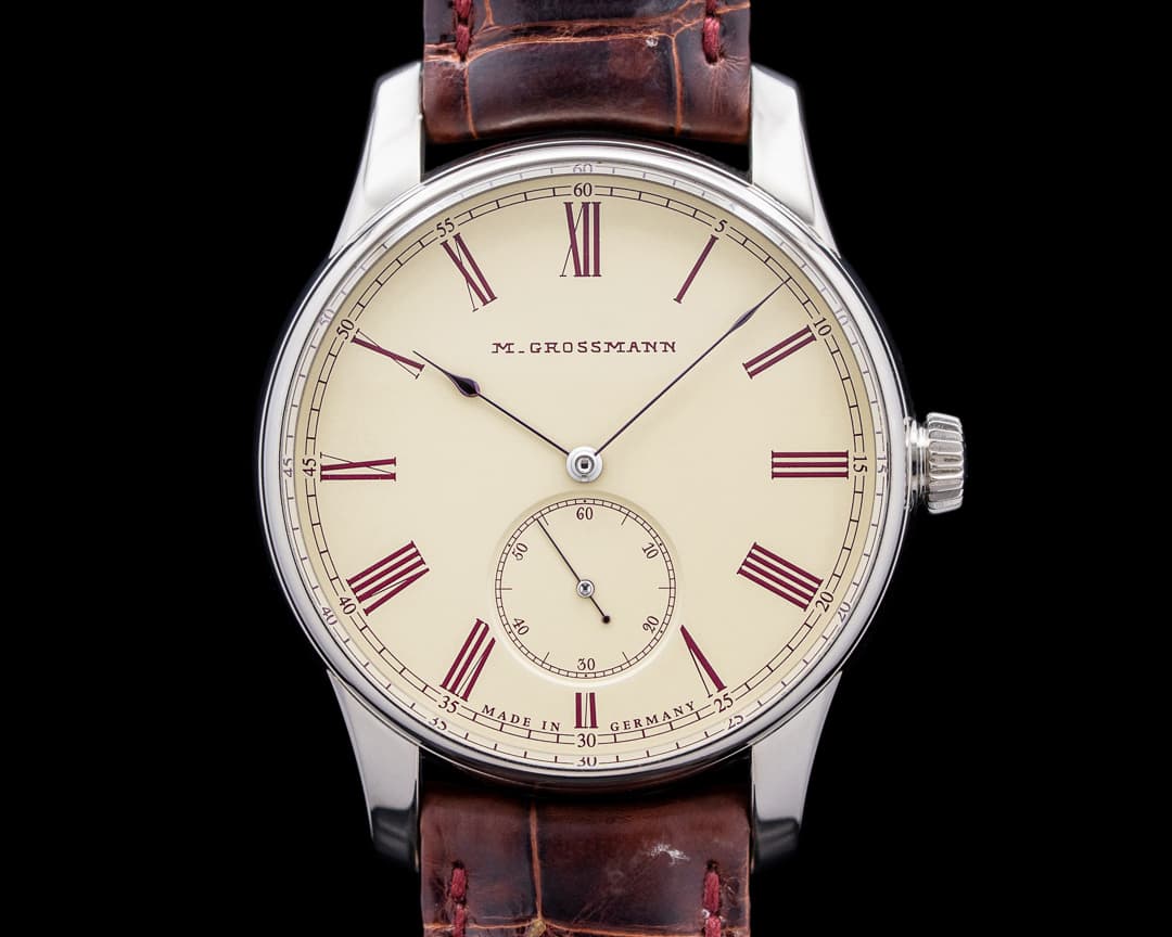 Moritz Grossmann MG-003404 Hamatic Vintage 18K WG Cream Dial RARE LIMITED