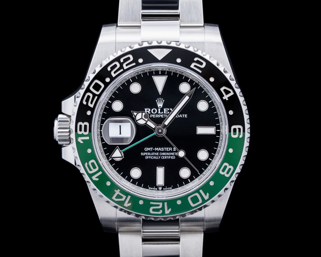 Rolex 126720VTNR GMT-Master II "Sprite" SS Black Dial