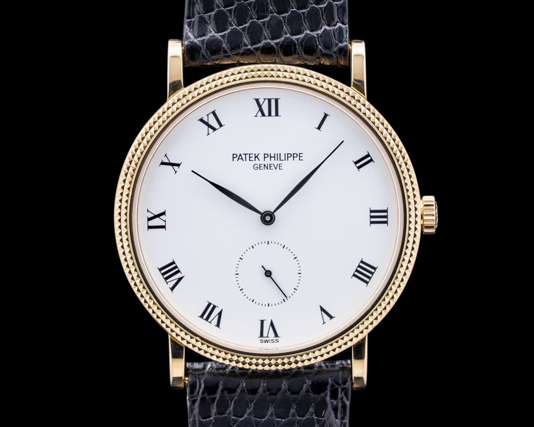 Patek Philippe 3919J Calatrava 18K Yellow Gold White Dial