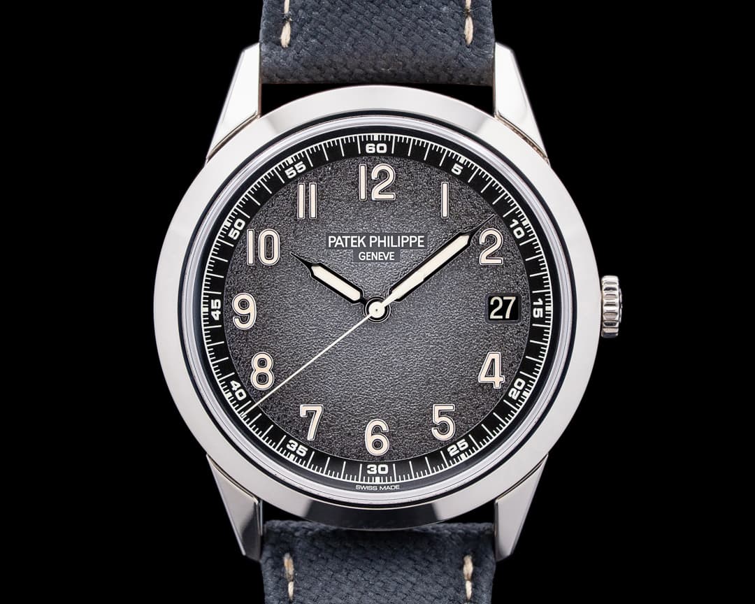 Patek Philippe 5226G-001 Calatrava 18K White Gold Charcoal Textured Dial