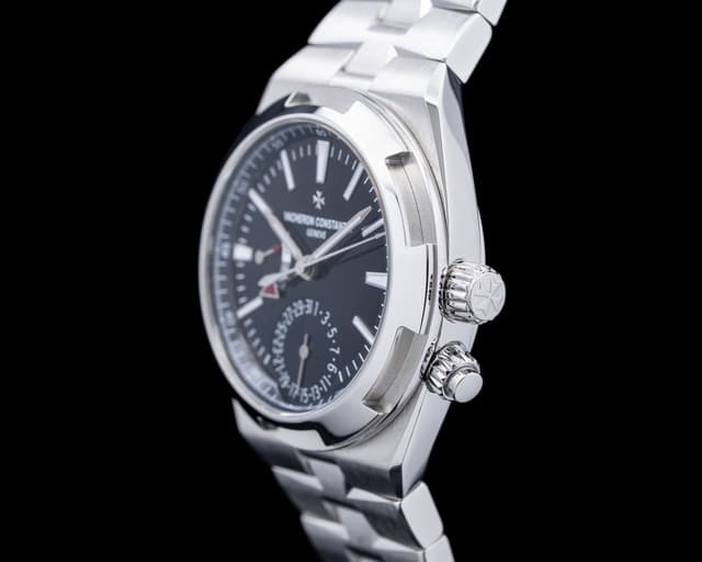 Vacheron Constantin 7900V Overseas Dual Time SS Black Dial 7900V/110A ...