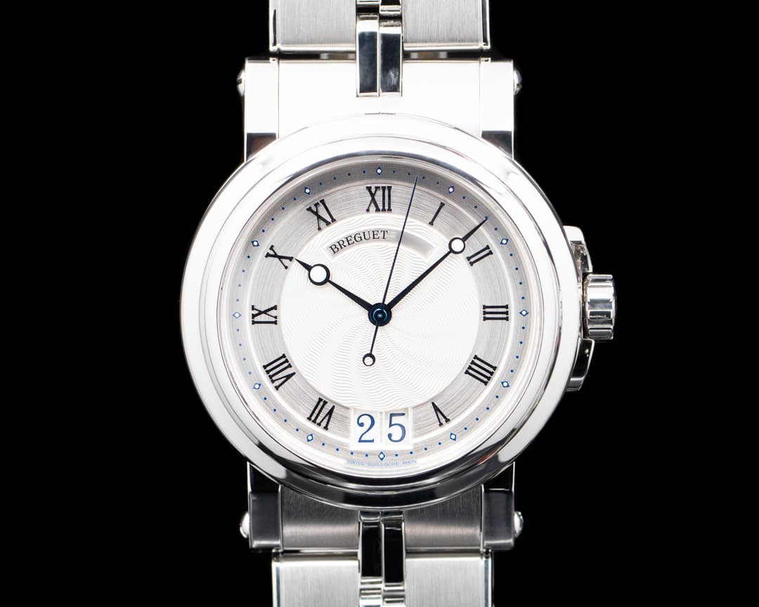 Breguet 5817ST Marine Automatic Big Date SS Silver Dial