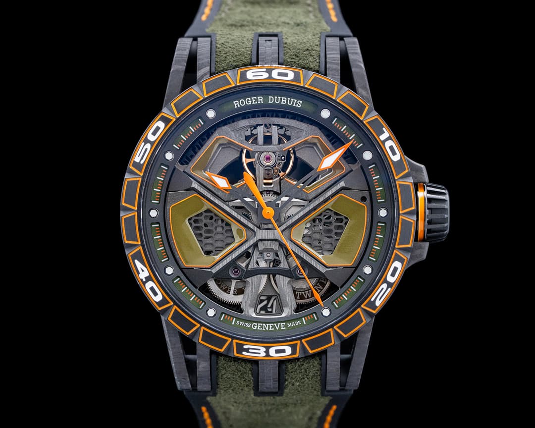 Roger Dubuis Excalibur Spider Huracan ST EVO2 Carbon Black Dial