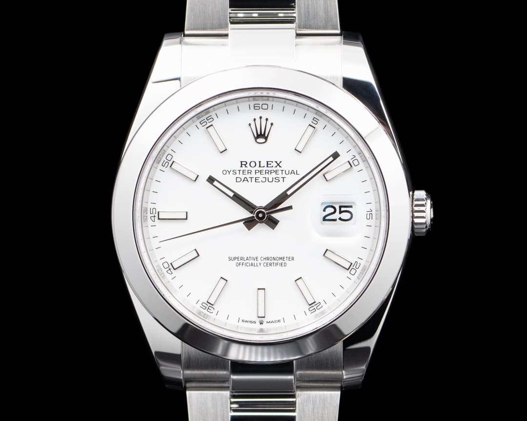 Rolex 126300 Datejust 41 SS White Dial