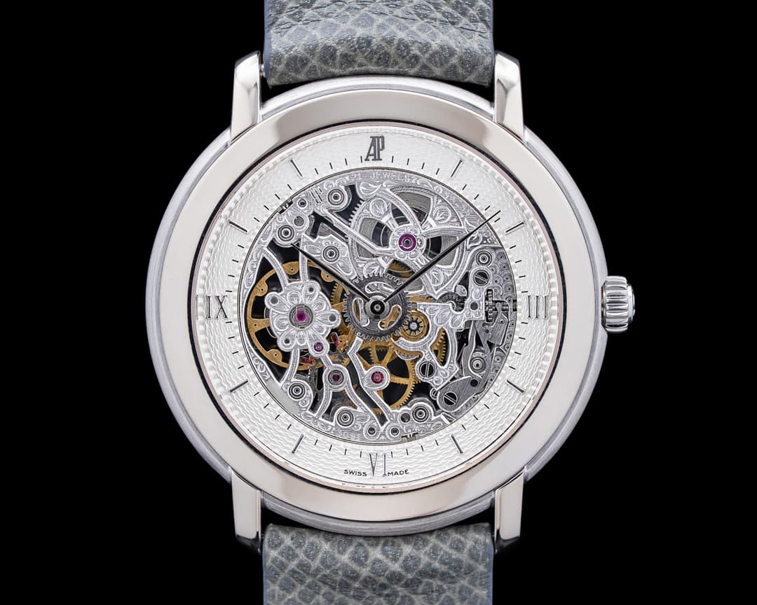 Audemars Piguet 15058BC Jules Audemars Skeleton 18K White Gold Skeleton Dial
