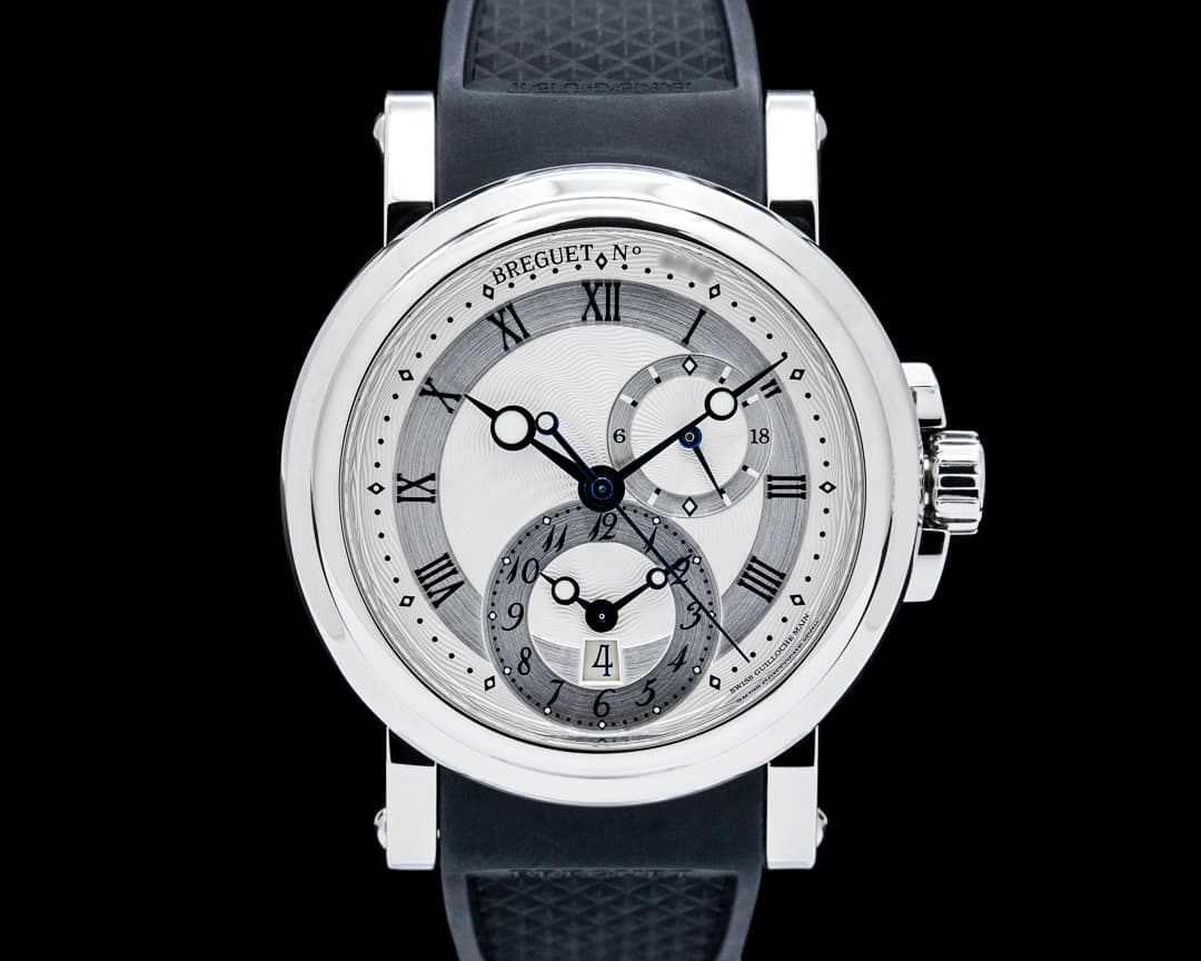 Image of Breguet 5857ST Marine Dual Time SS Silver Dial