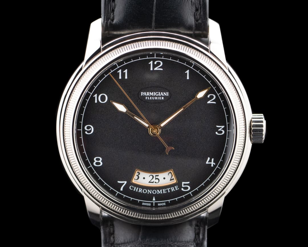 Parmigiani PFC423 Toric Chronometre 18K White Gold Black Dial