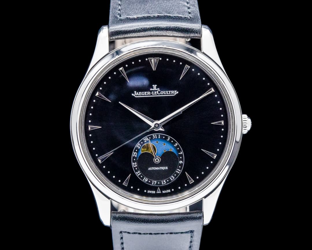 Jaeger LeCoultre Q1368470 Master Ultra Thin Moonphase SS Black Dial