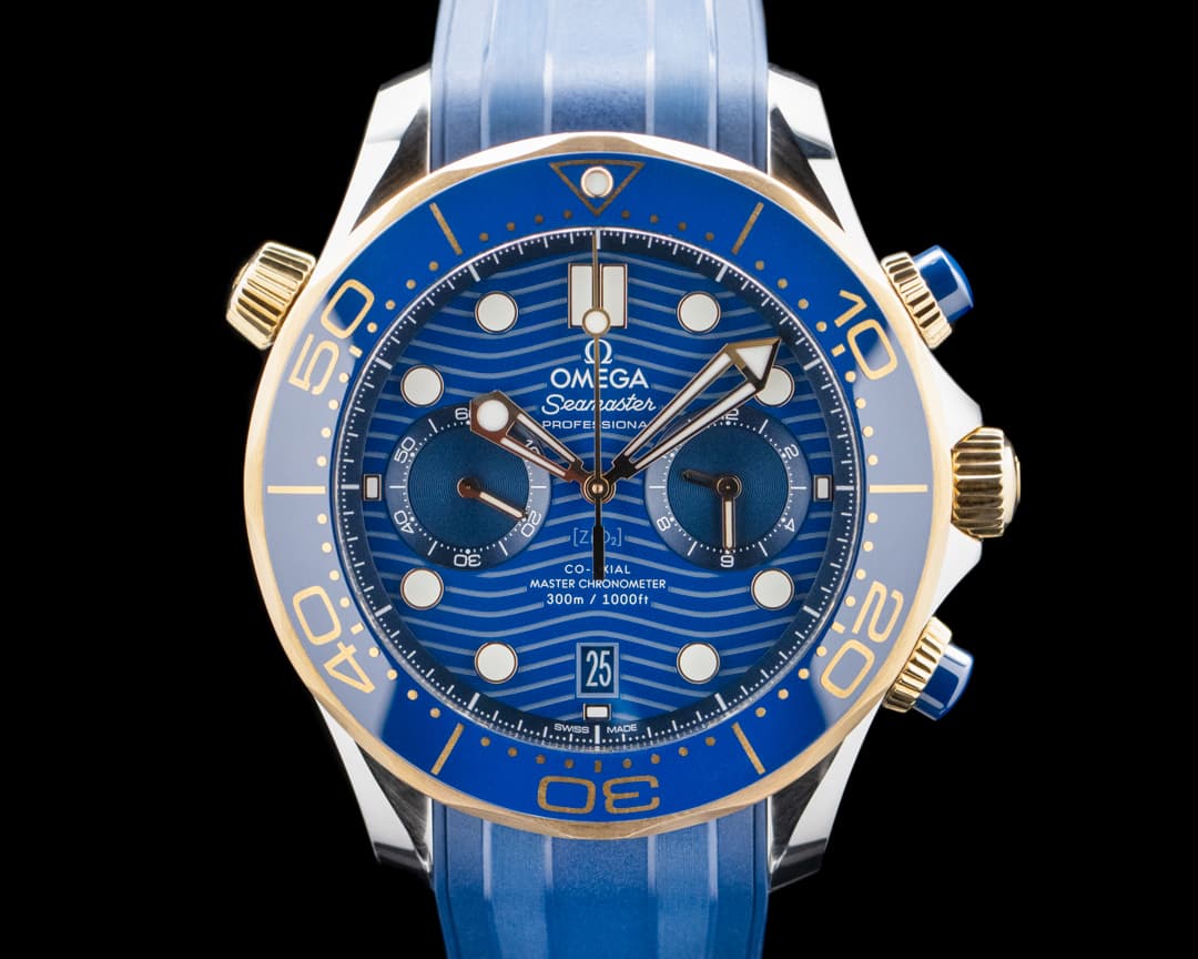 Omega Seamaster Diver 300M SS / 18K YG Blue Dial