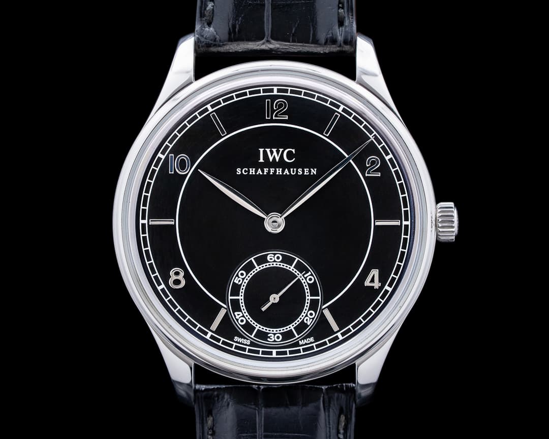 IWC IW544501 Vintage Portuguese Hand-Wound 1939 SS Black Dial