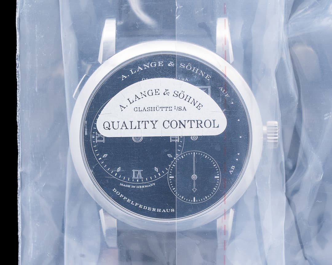 A. Lange and Sohne 191.062 Lange 1 "30th Anniversary" Platinum Black Onyx Dial SEALED