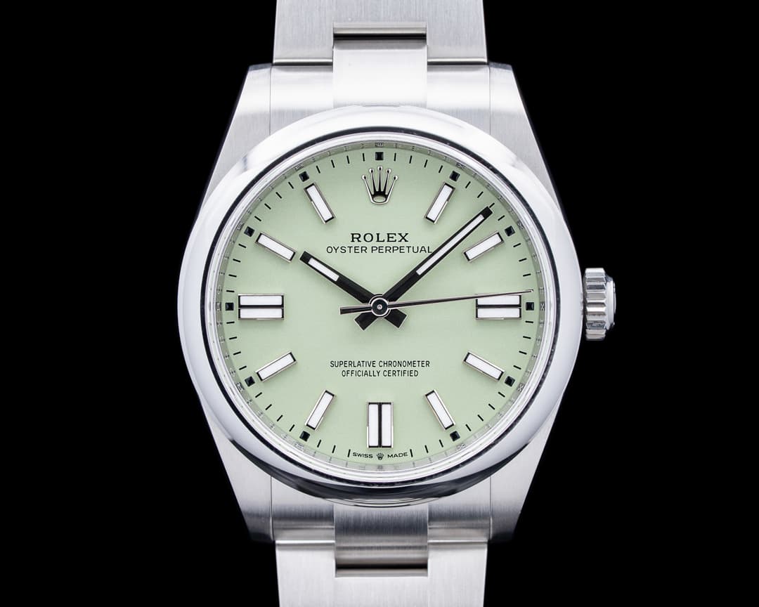 Rolex 134300 Oyster Perpetual SS Pistachio Green Dial 2026