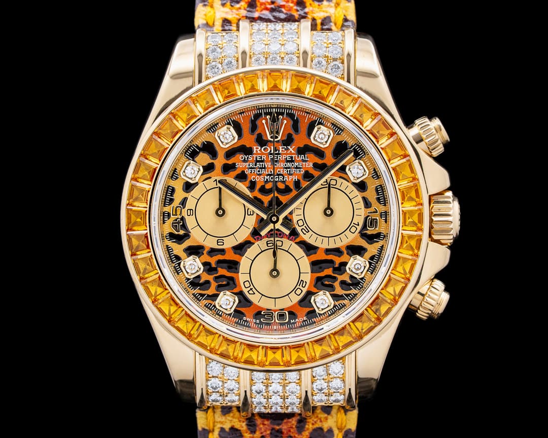 Rolex 116598 SACO Daytona "Leopard" 18K Yellow Gold