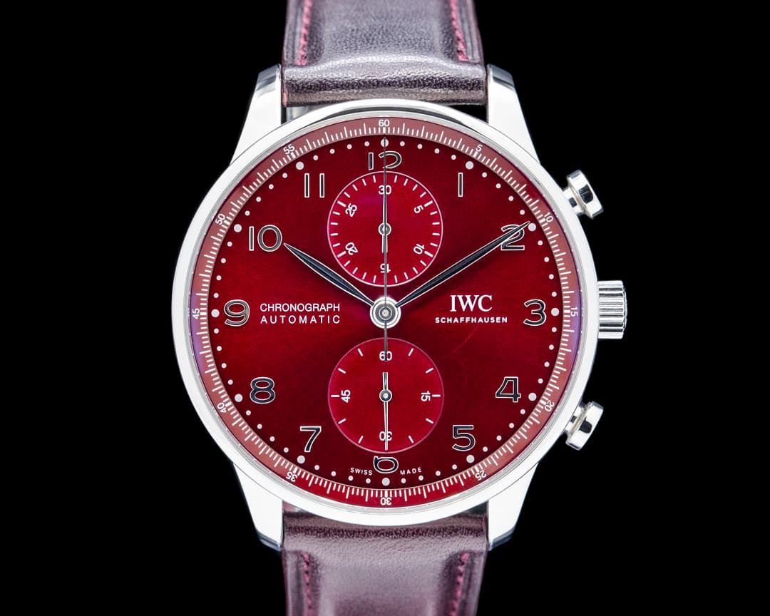 IWC IW371616 Portugieser Chronograph SS Red Dial 2025