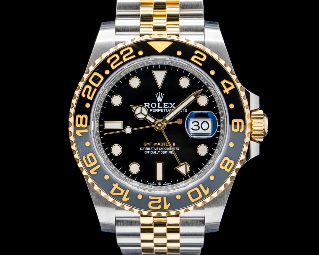 Image of Rolex 126713GRNR GMT Master II SS / 18K Yellow Gold Black Dial 2025