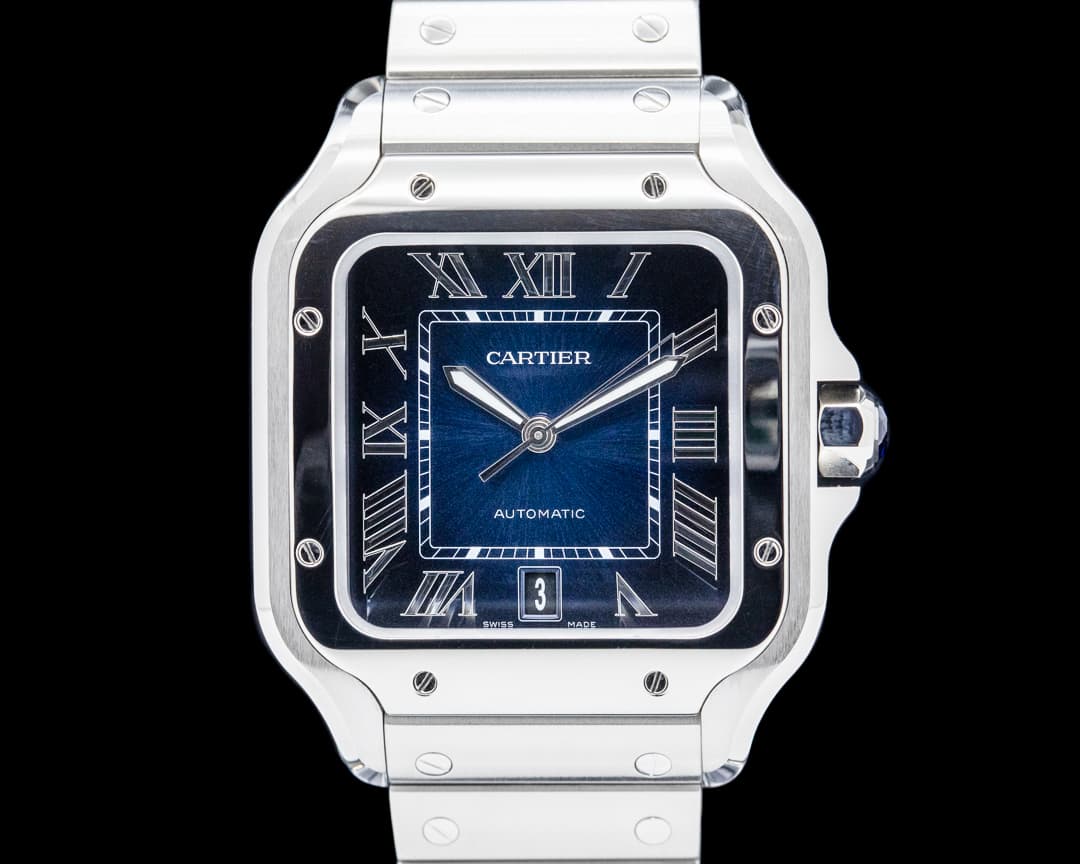 Cartier WSSA0071 Santos de Cartier SS Blue Dial 2025
