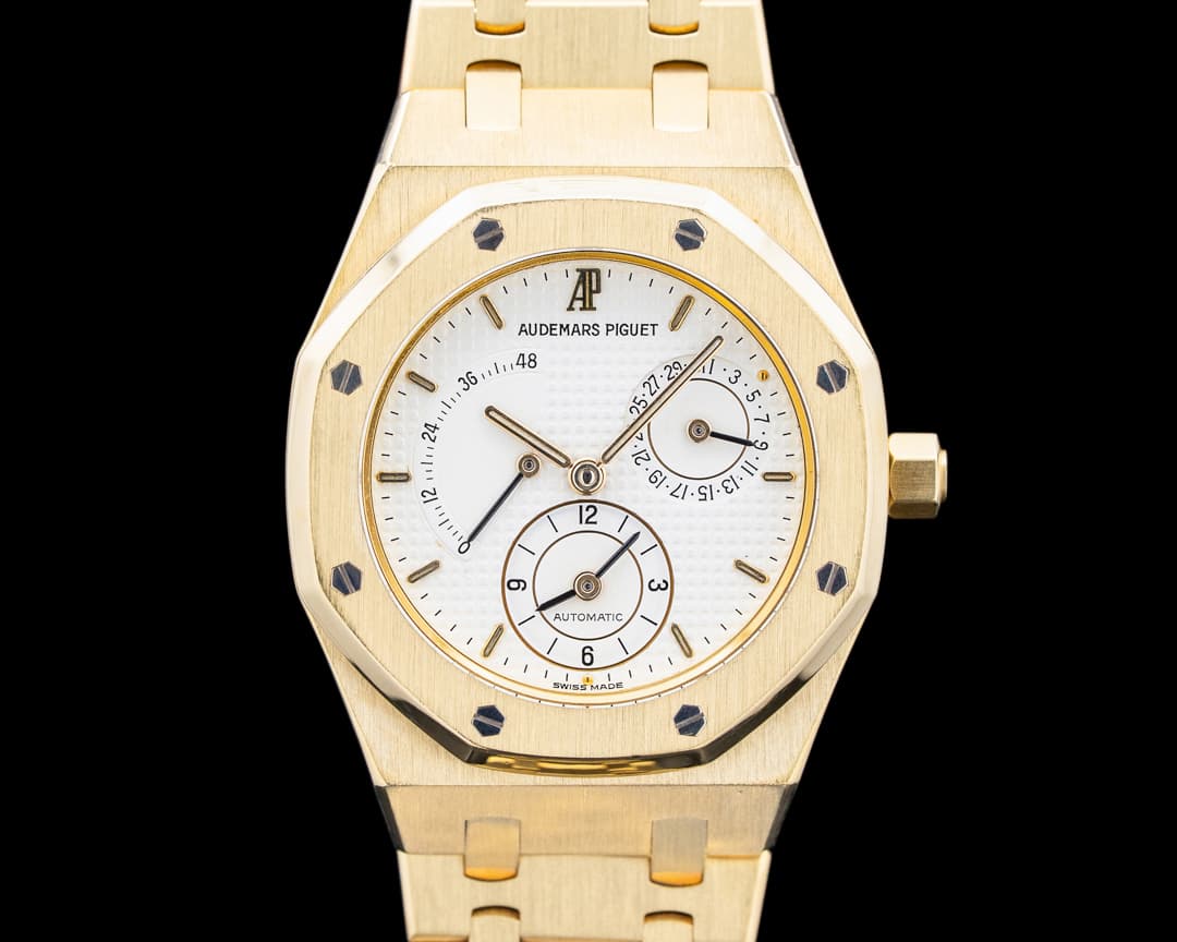 Image of Audemars Piguet 25730BA Royal Oak Dual Time 18K Yellow Gold White Dial