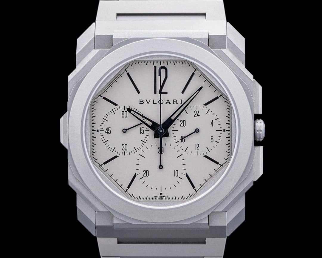 Bulgari 103068 Octo Finissimo Chronograph GMT Titanium Gray Dial