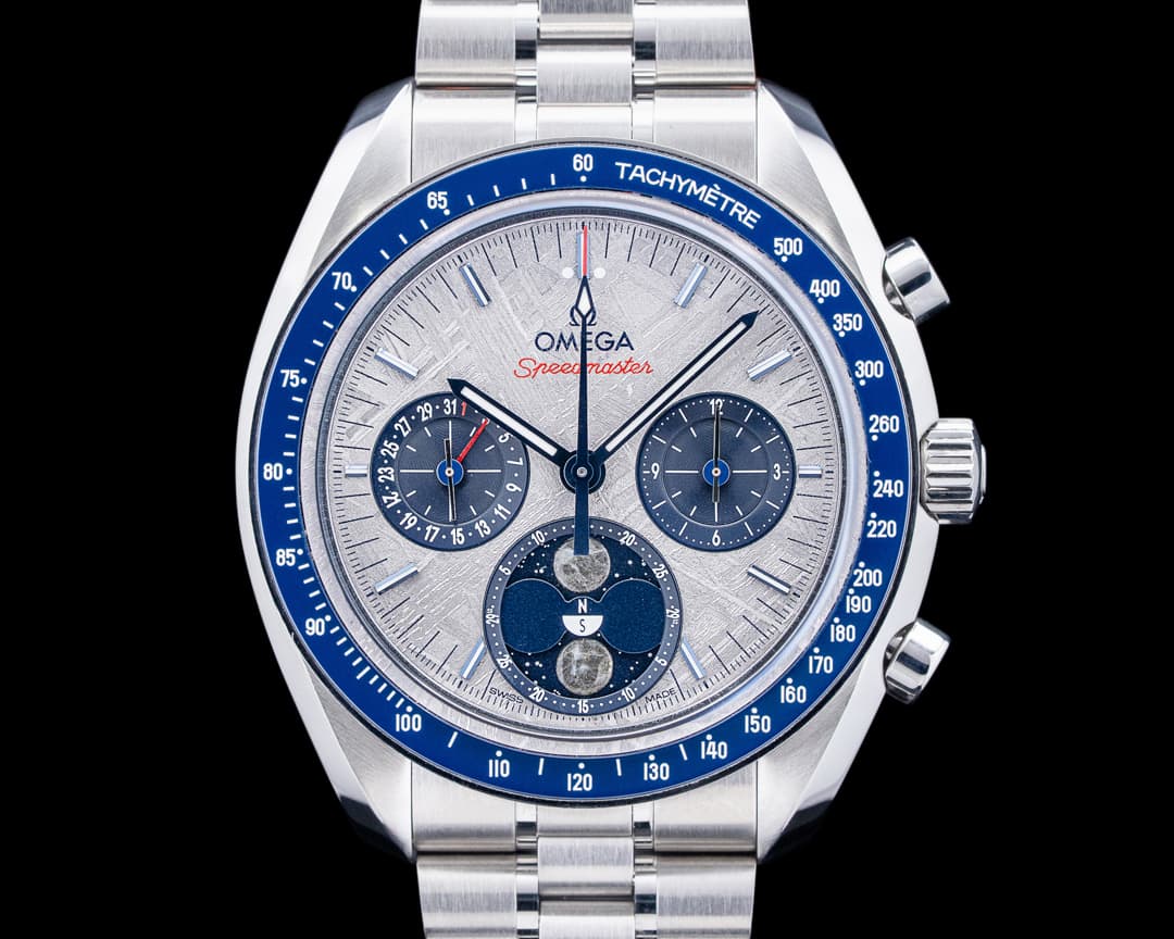 Omega Speedmaster Moonphase SS Meteorite Dial 2025
