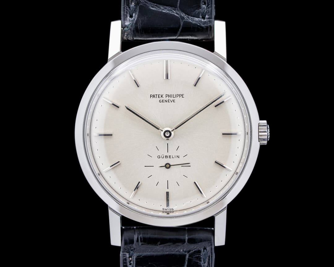Patek Philippe 3466 Calatrava GUBELIN Stainless Steel Silver Dial