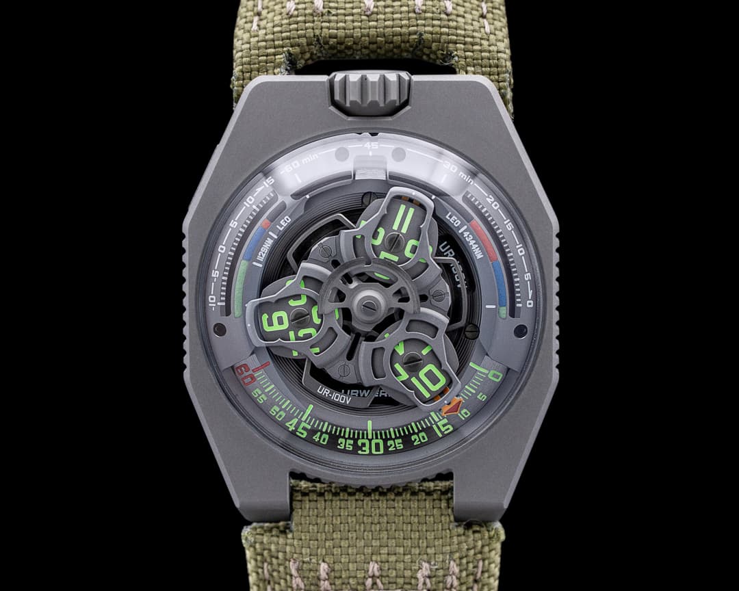 URWERK UR-100V SpaceTime For Collective Horology Titanium Gray Dial LIMITED