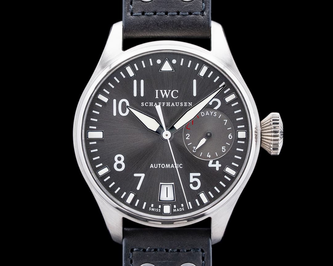 IWC IW500402 Big Pilot 18K White Gold Gray Dial