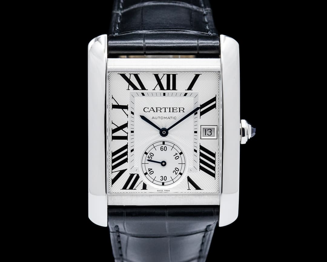 Image of Cartier W5330003 Tank MC SS Silver Roman Dial