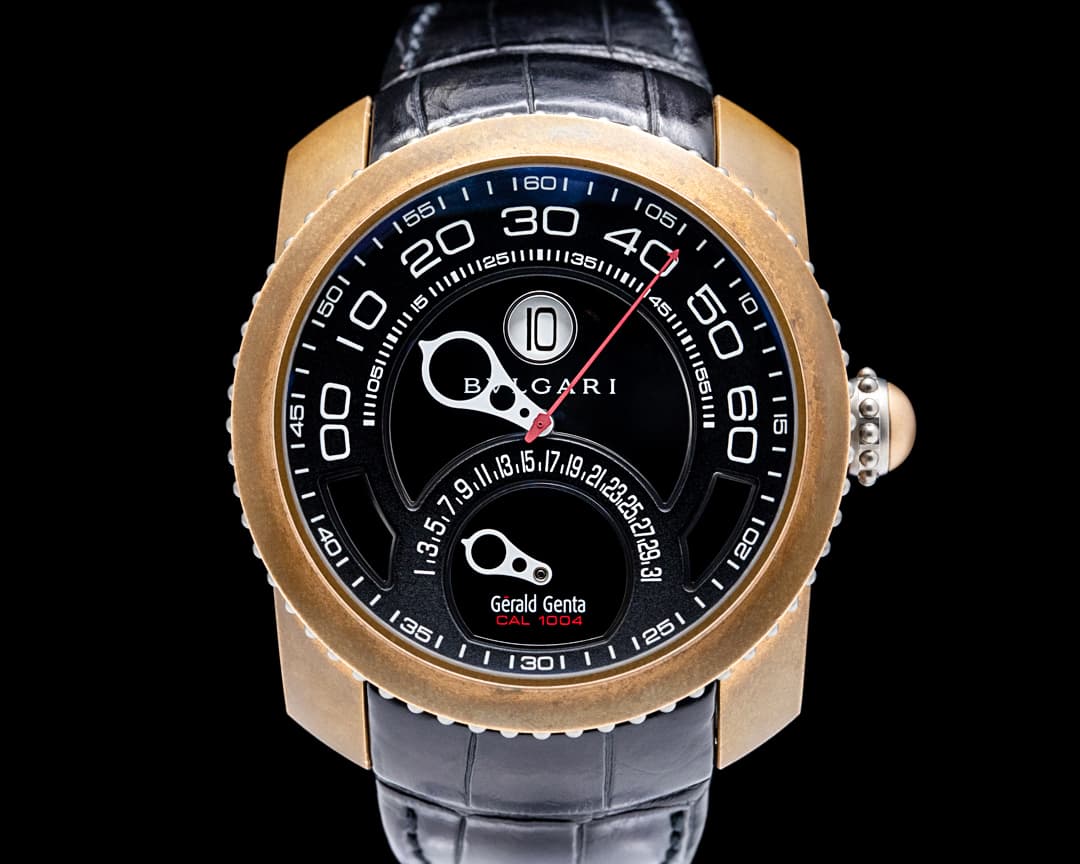 Bulgari 101834 Gefica Bi-Retro Bronze Black Dial