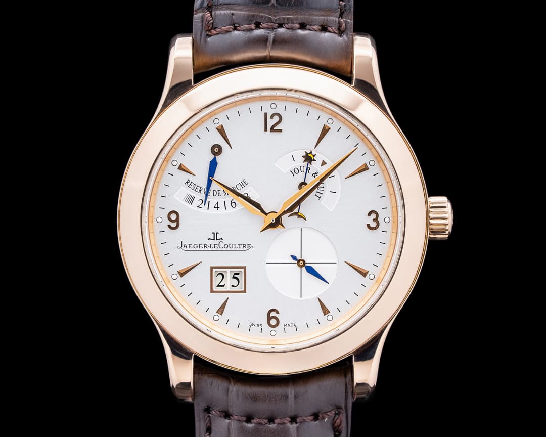 Jaeger LeCoultre Q1602420 Master Eight Days 18K Rose Gold Silver Dial