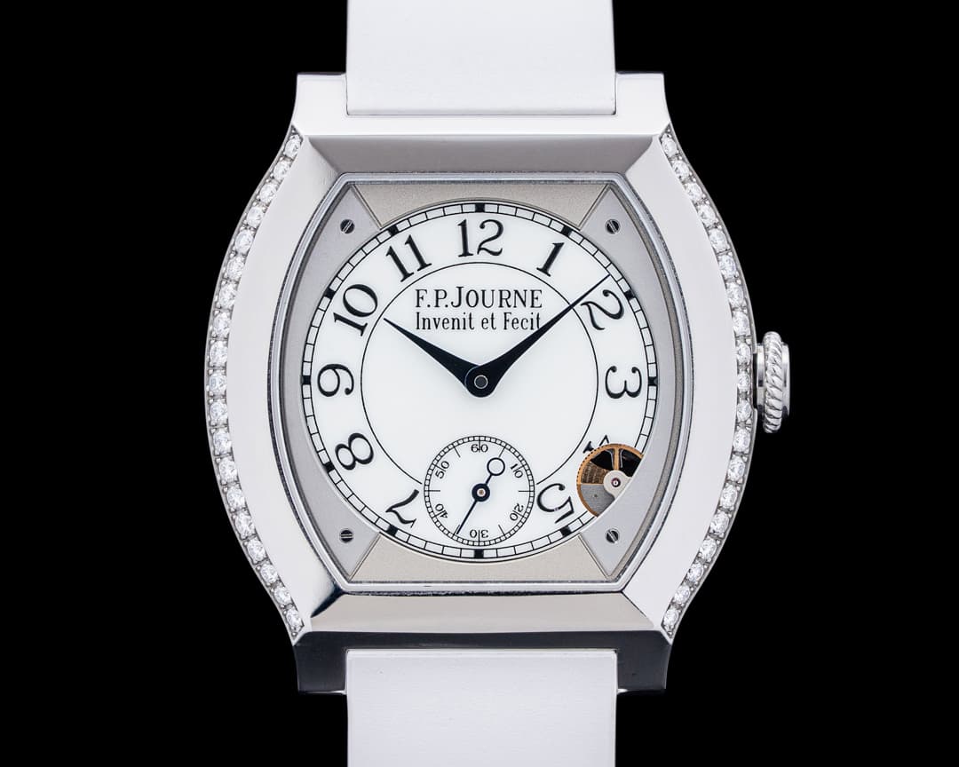 F. P. Journe Elegante Ladies Quartz Diamonds Titanium White Dial