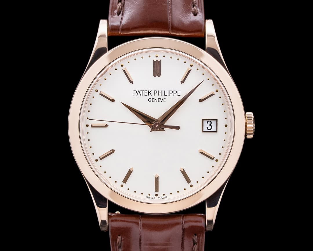 Patek Philippe 5296R Calatrava 18K Rose Gold Silver Dial