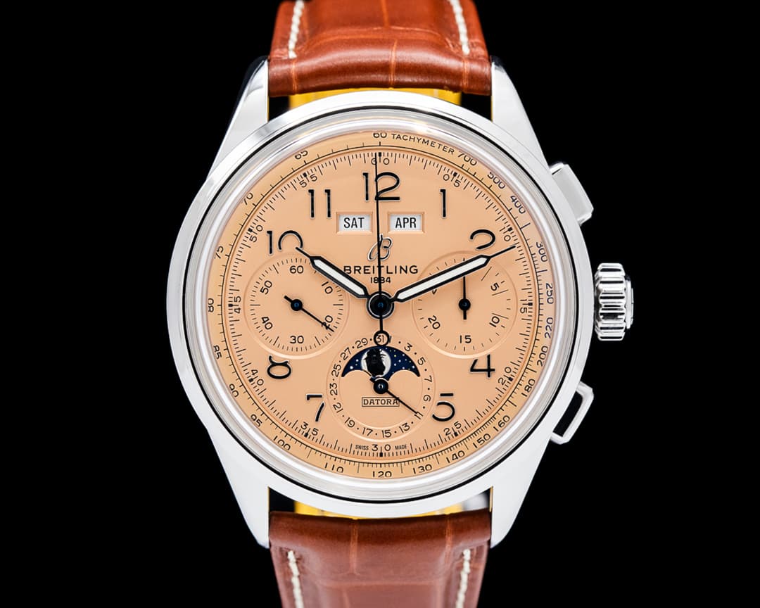 Breitling AB2510 Premier B25 Datora 42MM SS Salmon Dial