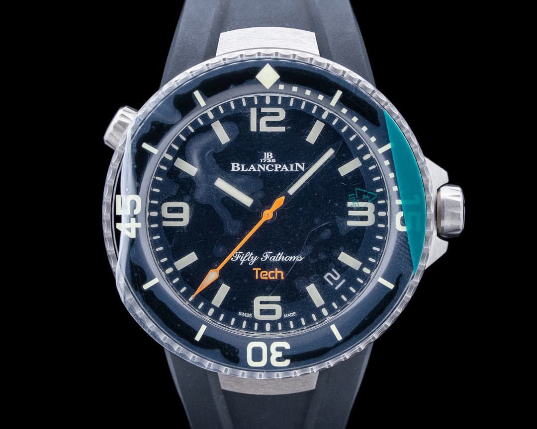 Image of Blancpain Fifty Fathoms Tech Titanium Black Dial UNWORN