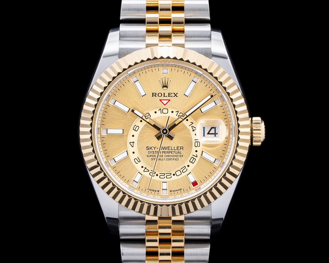 Rolex 336933 Sky-Dweller SS / 18K YG Champagne Dial