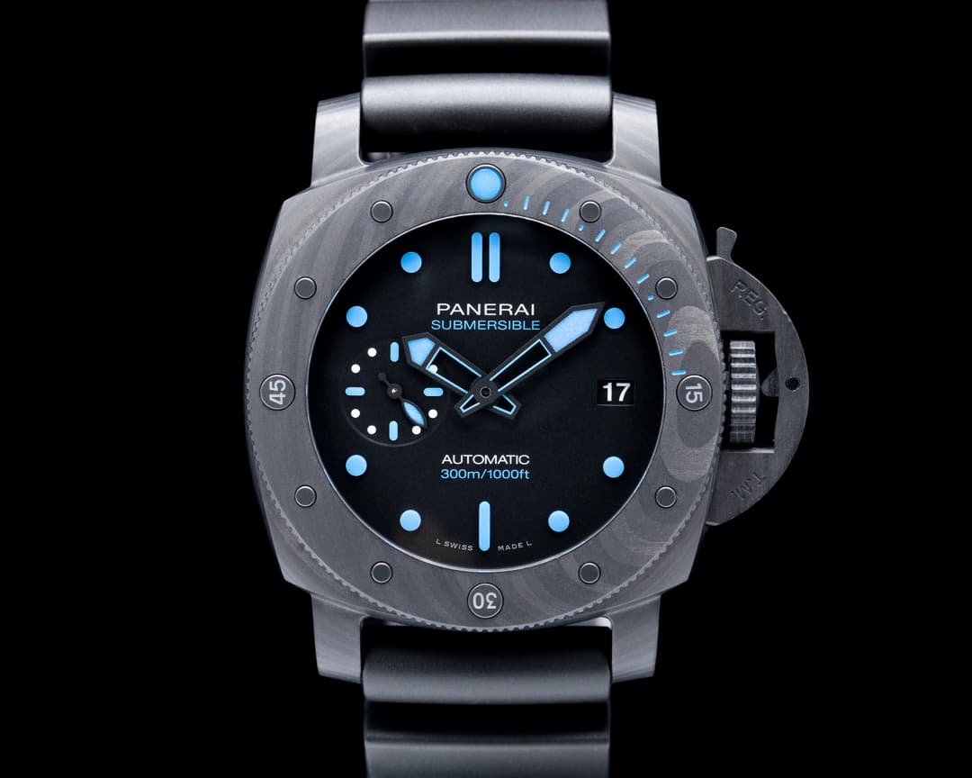 Panerai PAM00960 Submersible Carbotech 42mm Black Dial